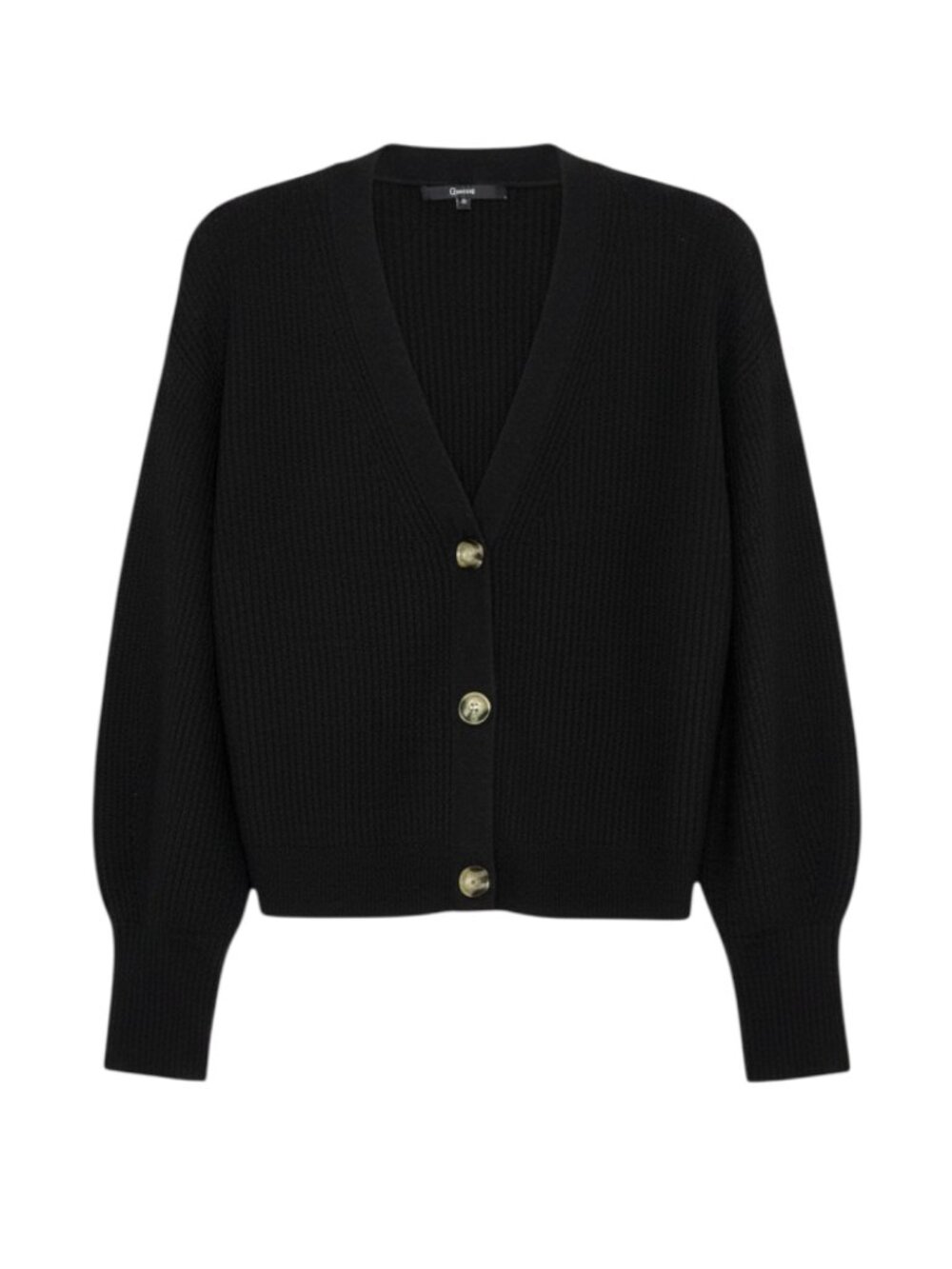Quince Baby Alpaca Merino Wool Blend Cardigan Sweater V Neck Black M - Picture 2 of 8